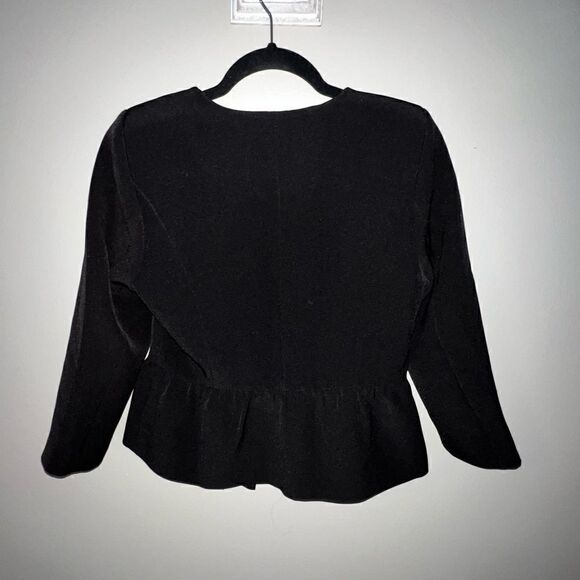 ModCloth Black Ruffle Blazer - Sz S - Picture 6 of 16